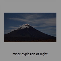 minor explosion at night